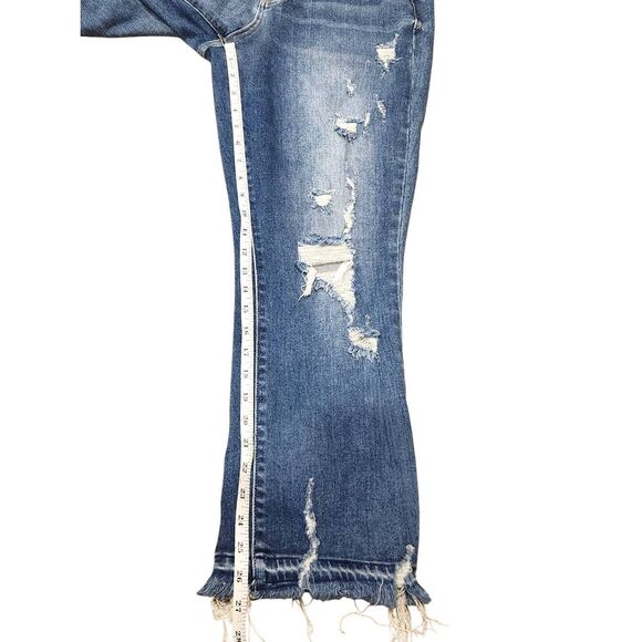 Judy Blue straight Fit 11/30 (30x27) Women's jeans stretch distressed denim - Picture 5 of 9